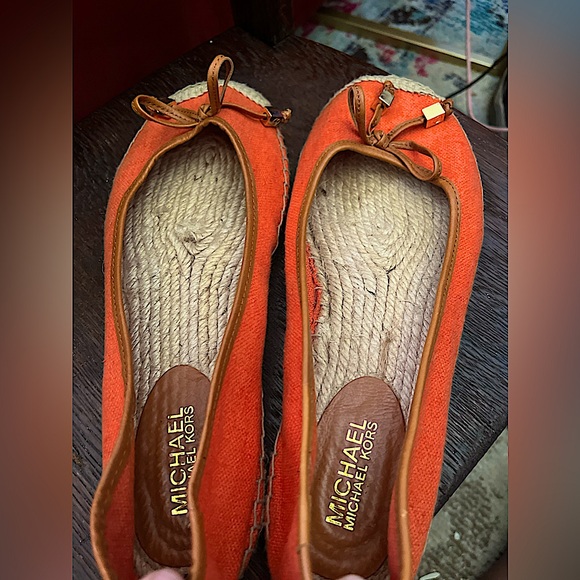 Michael Kors Orange Espadrilles Ballet Flats - Picture 2 of 6